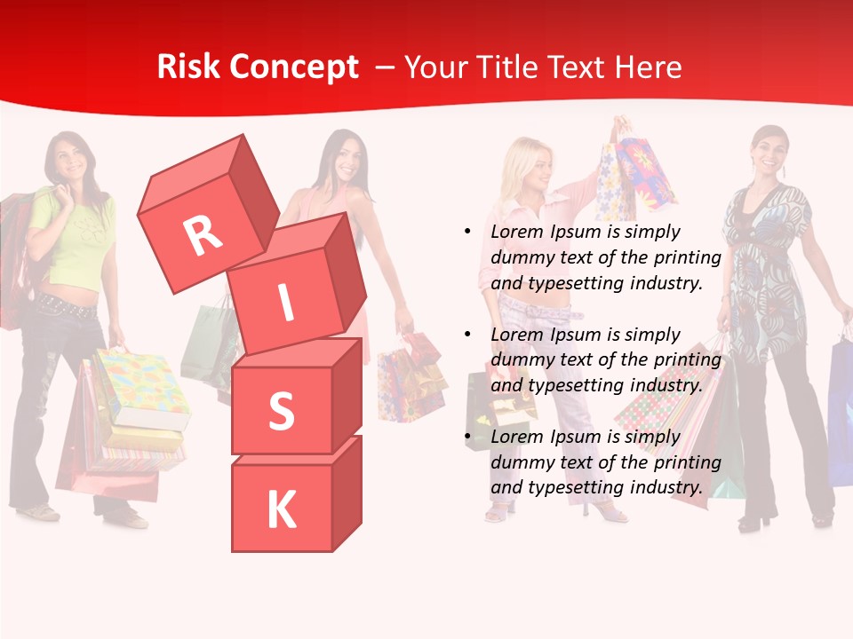 Isolate Pretty Customer PowerPoint Template