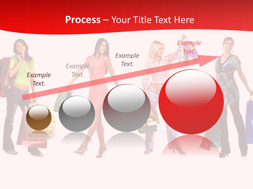 Isolate Pretty Customer PowerPoint Template