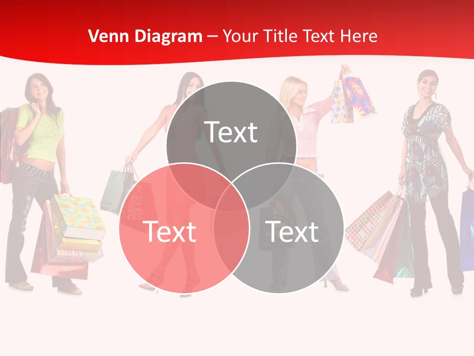 Isolate Pretty Customer PowerPoint Template