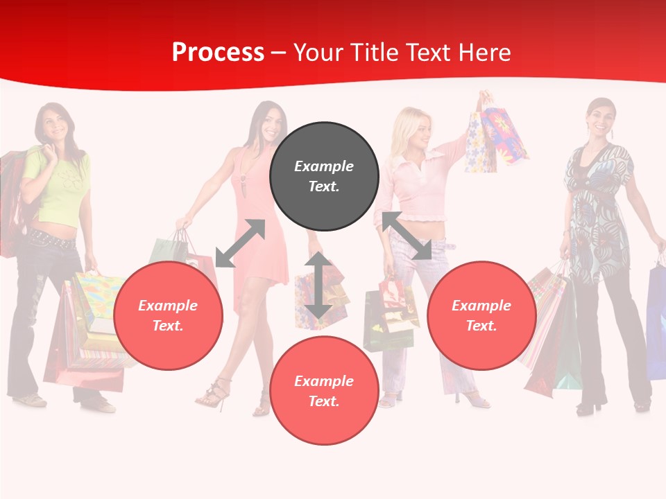 Isolate Pretty Customer PowerPoint Template