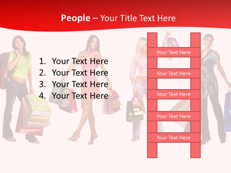 Isolate Pretty Customer PowerPoint Template