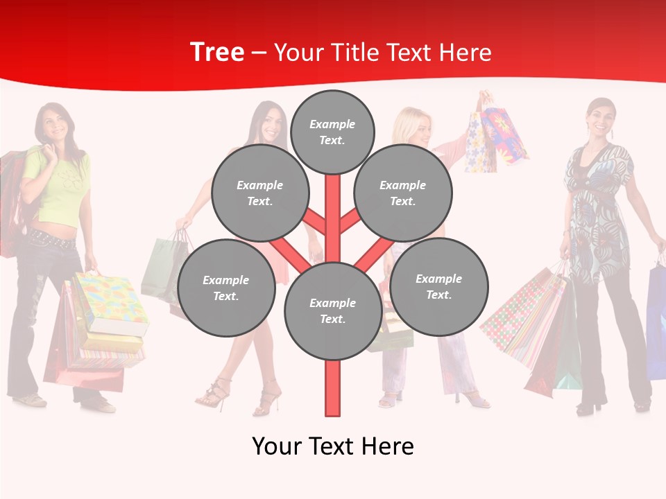 Isolate Pretty Customer PowerPoint Template