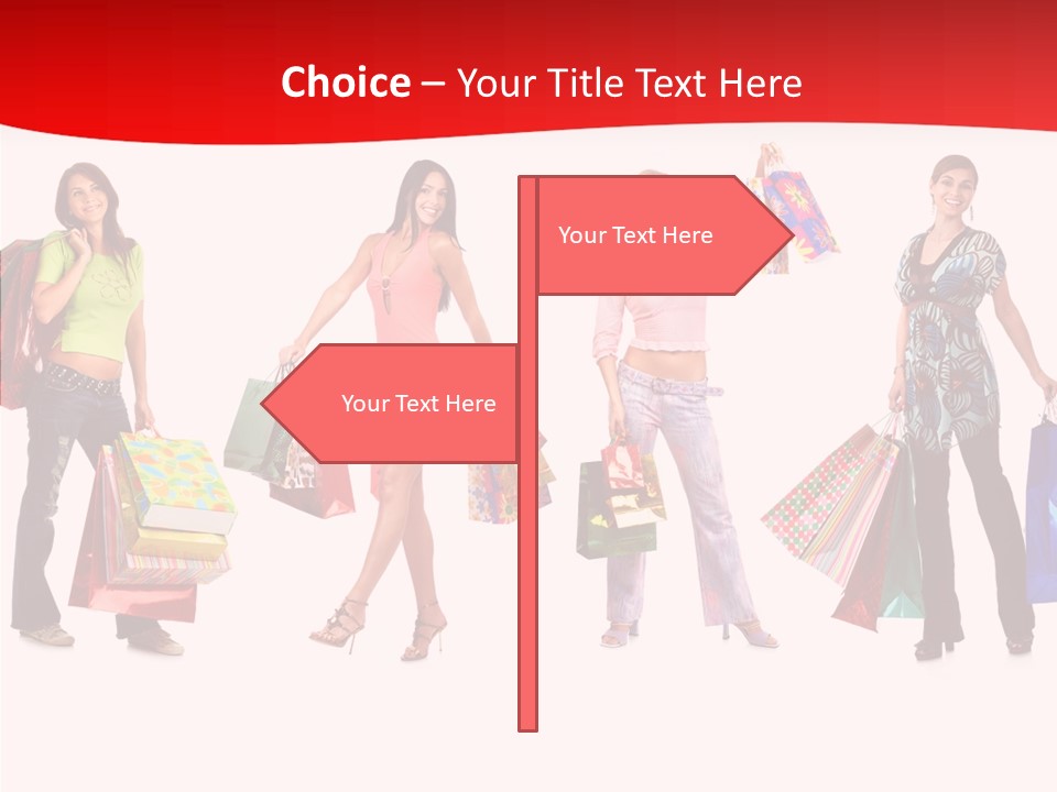 Isolate Pretty Customer PowerPoint Template