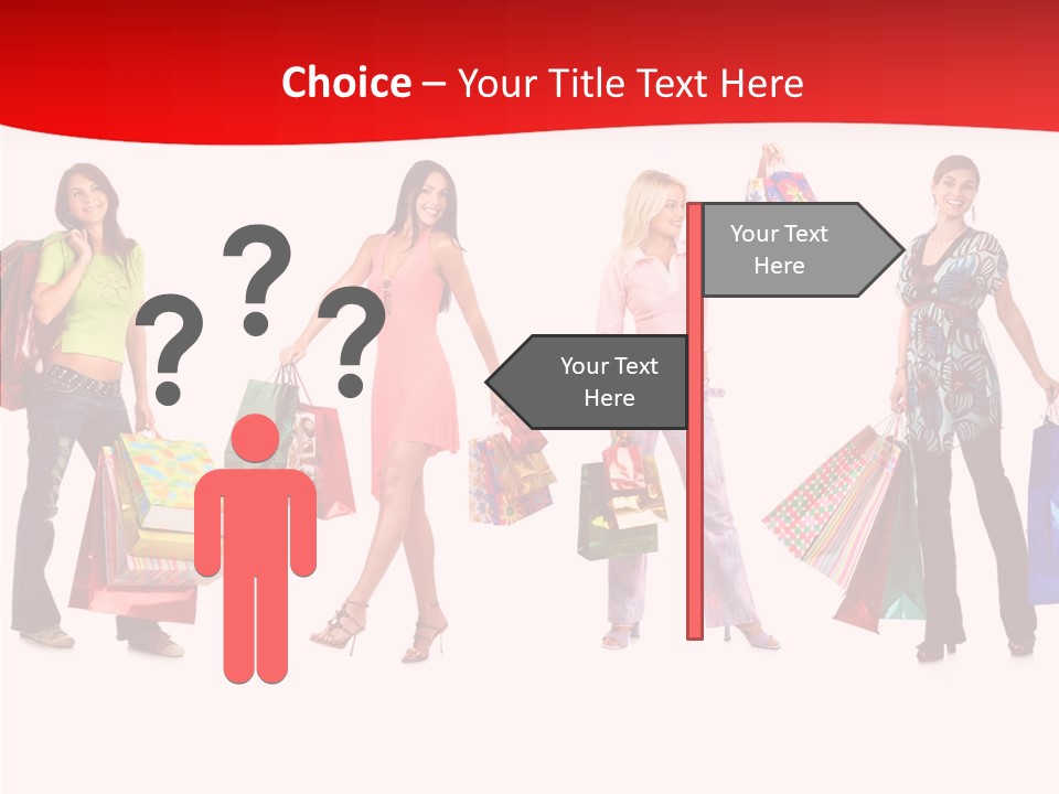 Isolate Pretty Customer PowerPoint Template