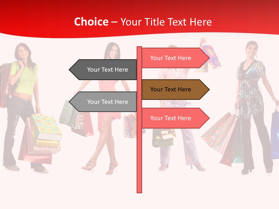 Isolate Pretty Customer PowerPoint Template