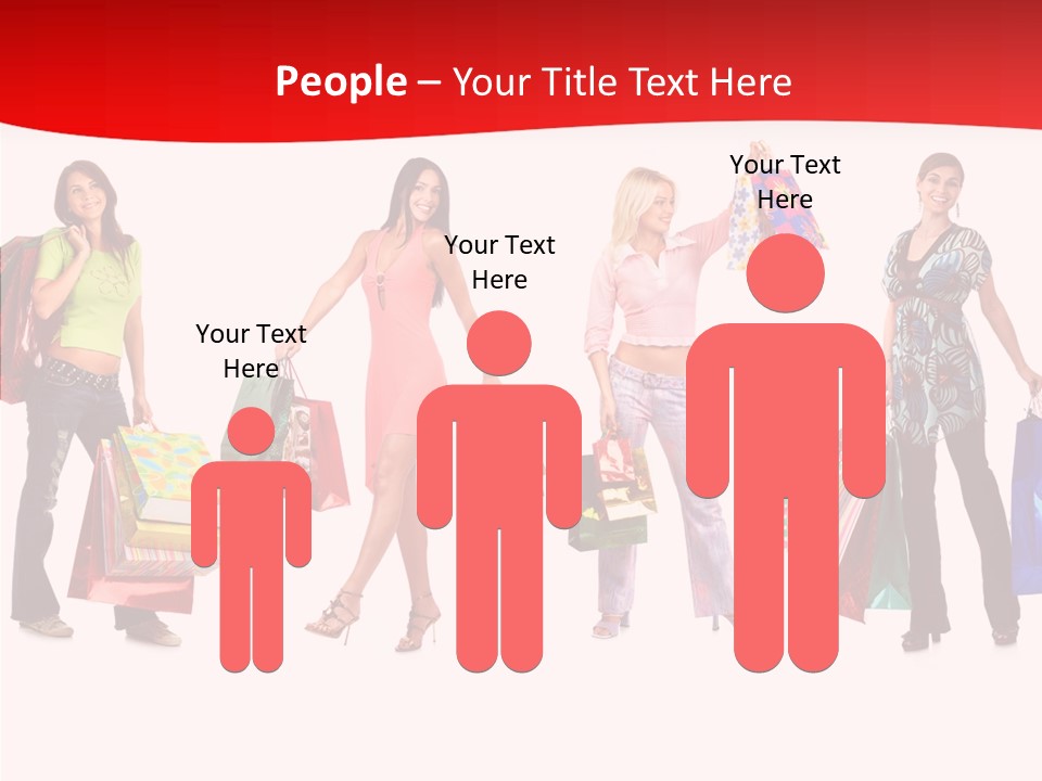 Isolate Pretty Customer PowerPoint Template