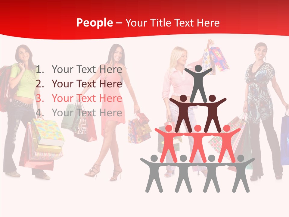 Isolate Pretty Customer PowerPoint Template