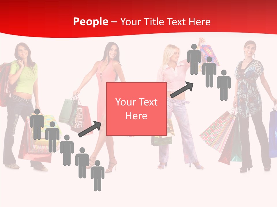 Isolate Pretty Customer PowerPoint Template