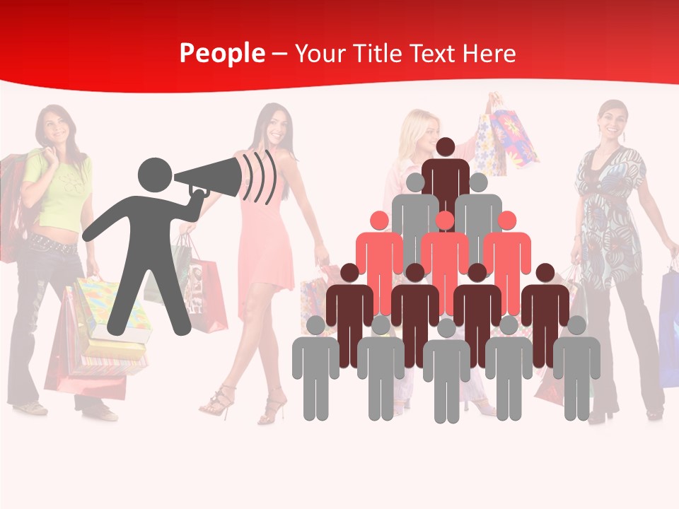 Isolate Pretty Customer PowerPoint Template