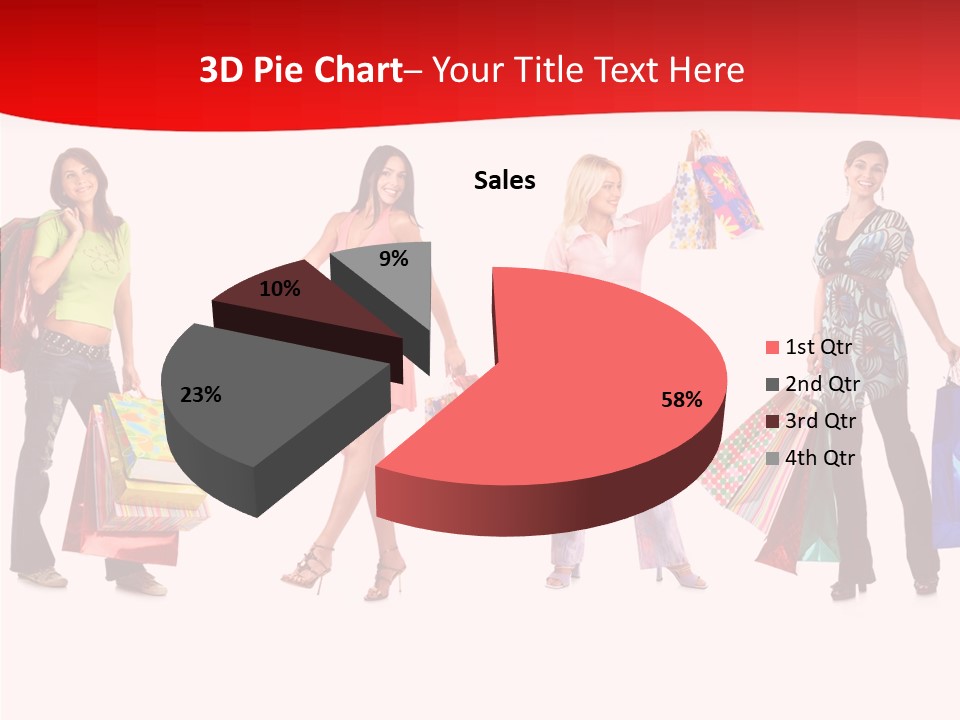 Isolate Pretty Customer PowerPoint Template