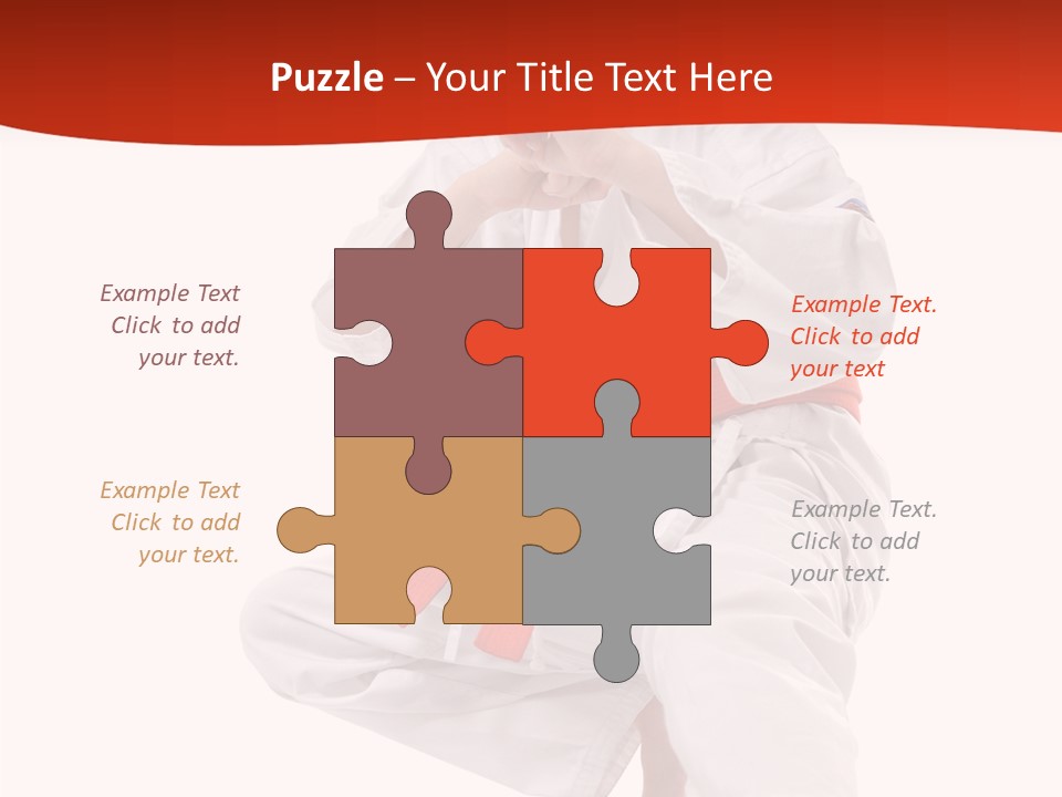 Activity Jujitsu Kungfu PowerPoint Template