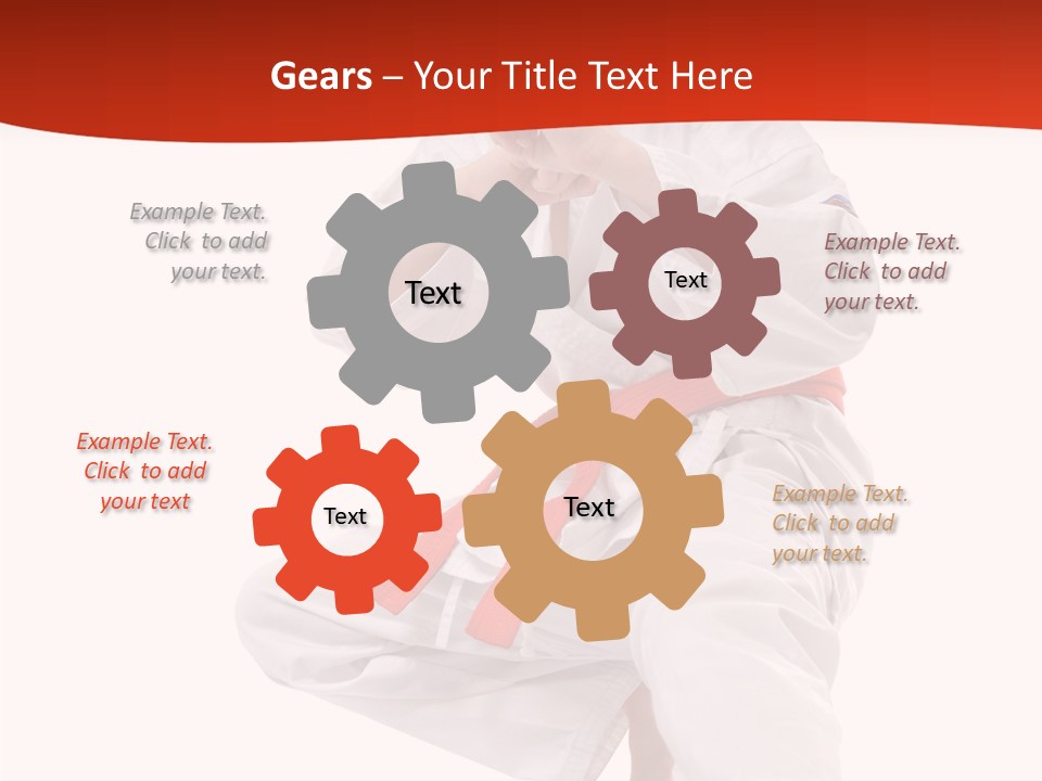 Activity Jujitsu Kungfu PowerPoint Template