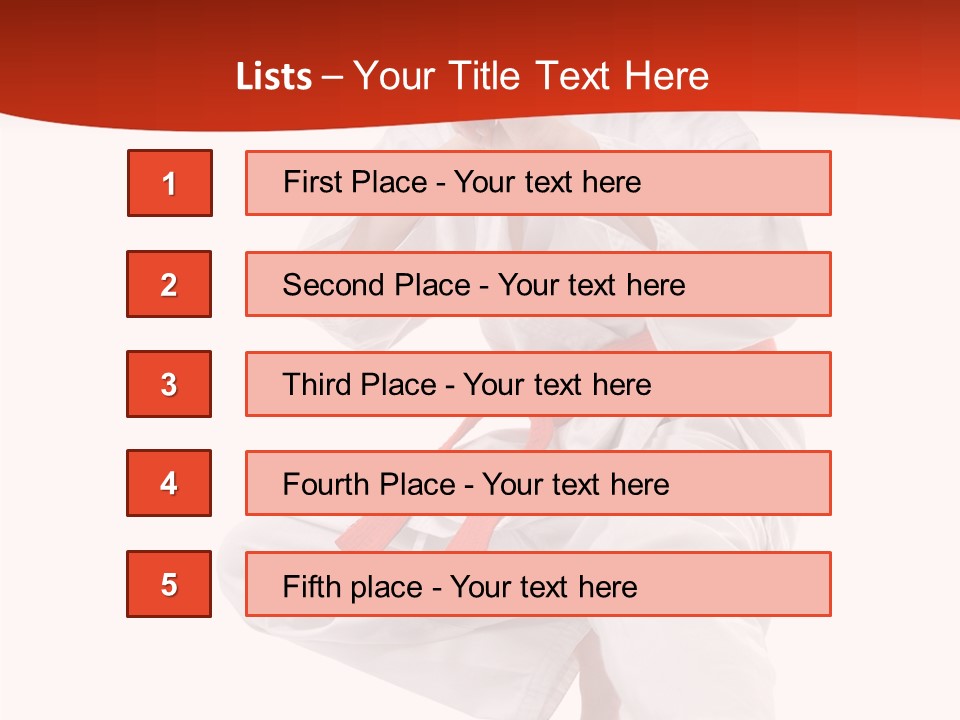 Activity Jujitsu Kungfu PowerPoint Template