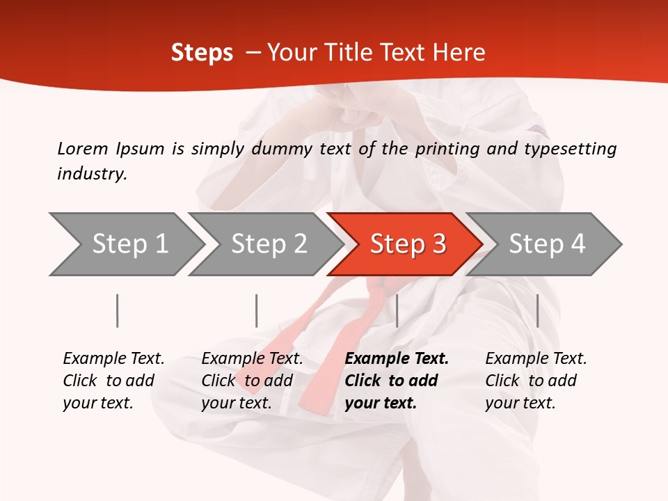 Activity Jujitsu Kungfu PowerPoint Template
