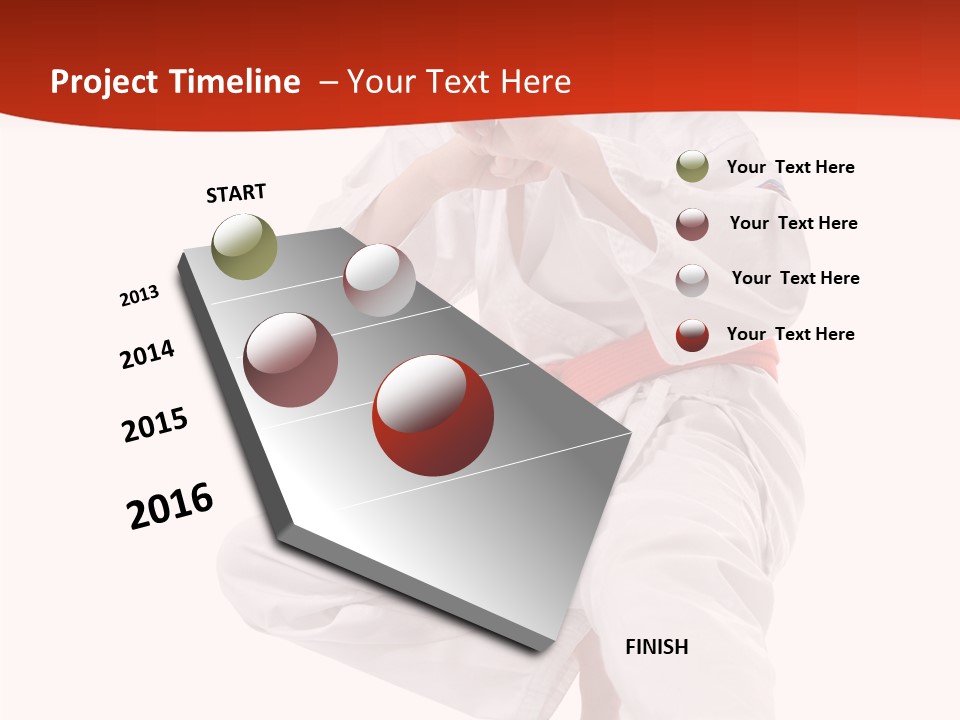 Activity Jujitsu Kungfu PowerPoint Template