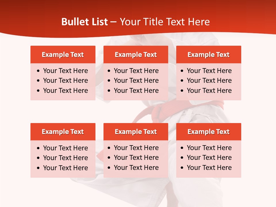 Activity Jujitsu Kungfu PowerPoint Template