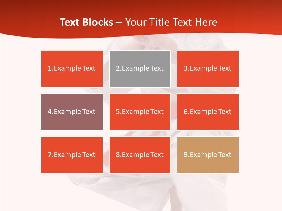 Activity Jujitsu Kungfu PowerPoint Template