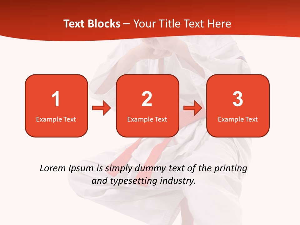 Activity Jujitsu Kungfu PowerPoint Template