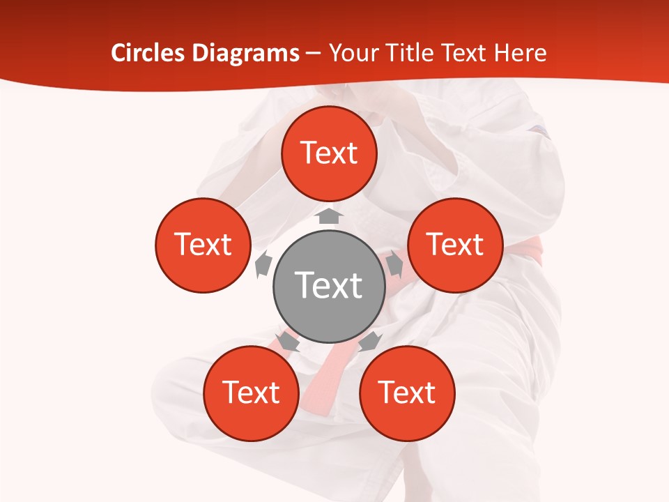 Activity Jujitsu Kungfu PowerPoint Template