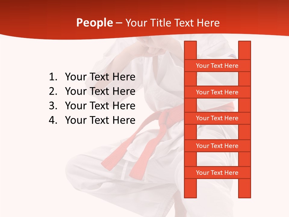 Activity Jujitsu Kungfu PowerPoint Template