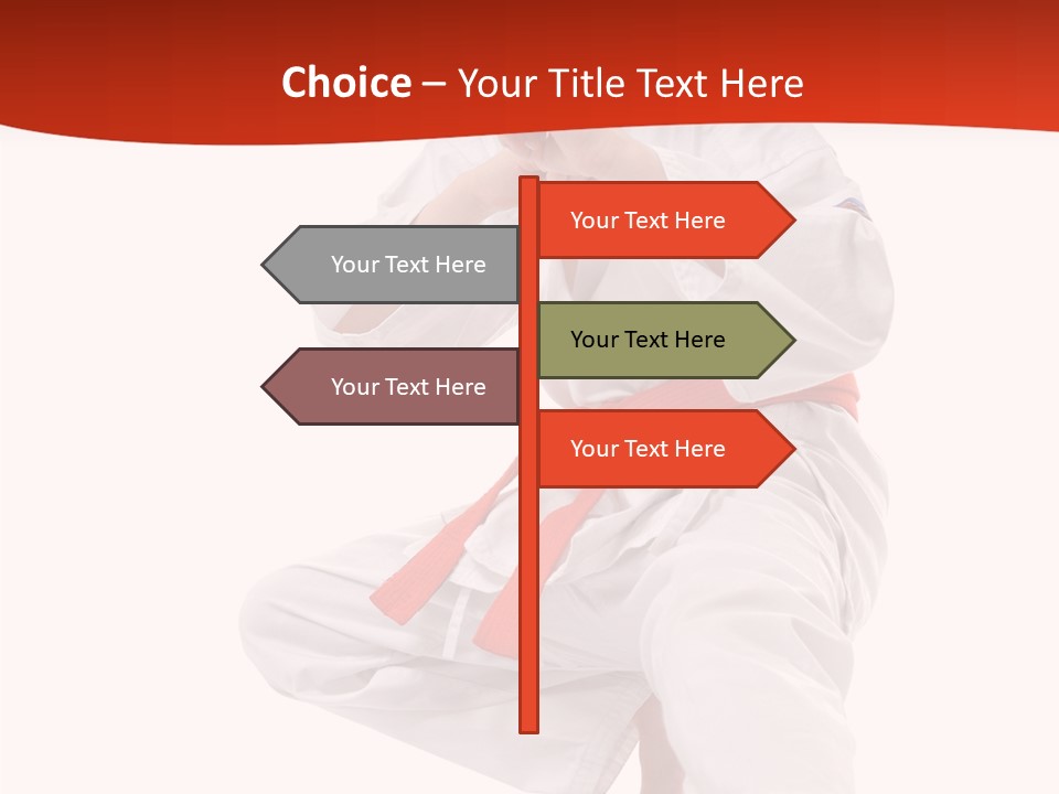 Activity Jujitsu Kungfu PowerPoint Template