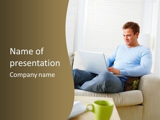 Chair Happy Company PowerPoint Template