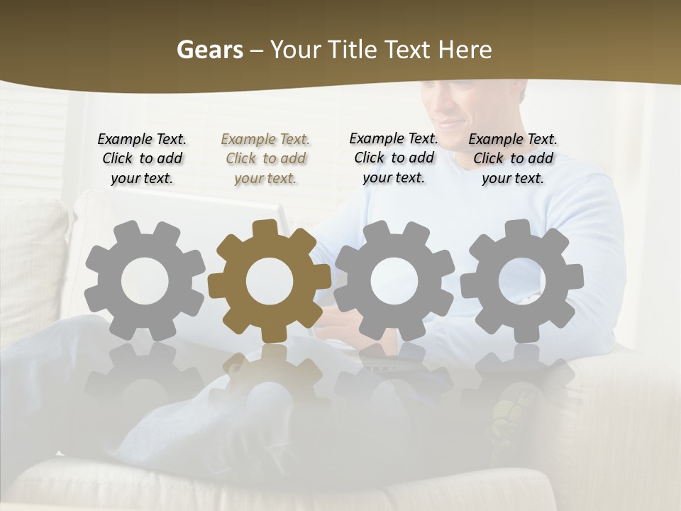 Chair Happy Company PowerPoint Template