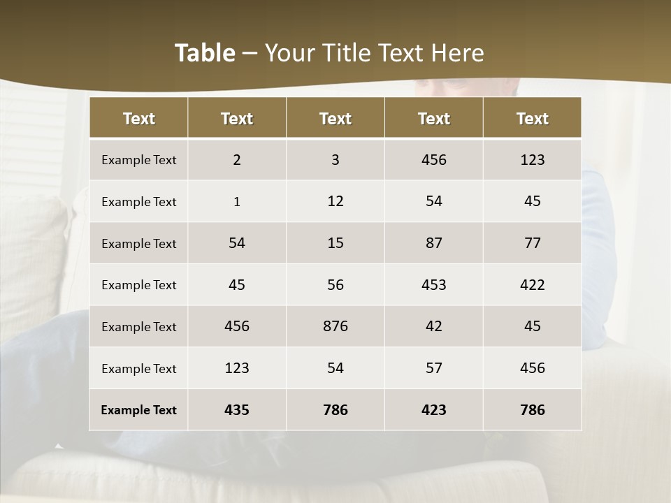 Chair Happy Company PowerPoint Template