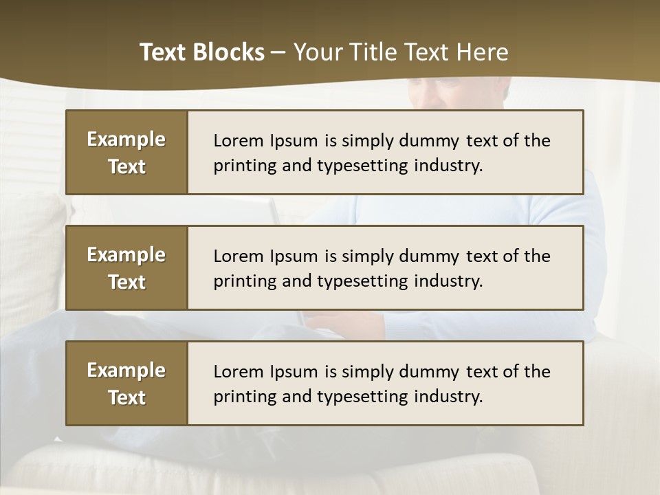 Chair Happy Company PowerPoint Template