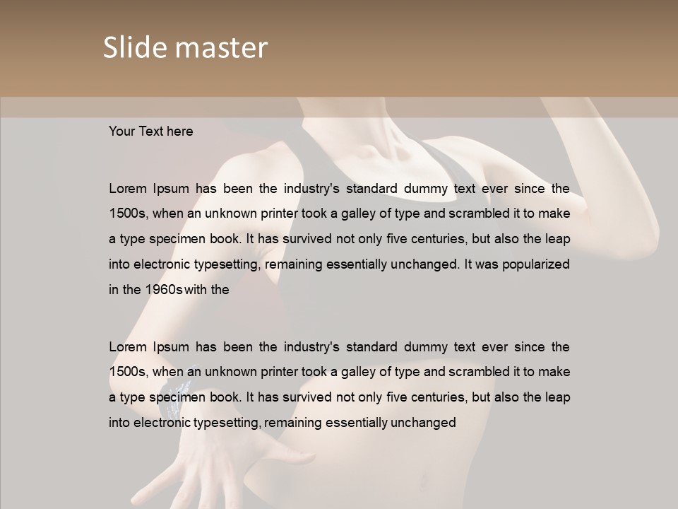 Erotic Girl Young PowerPoint Template