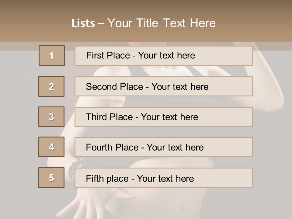 Erotic Girl Young PowerPoint Template