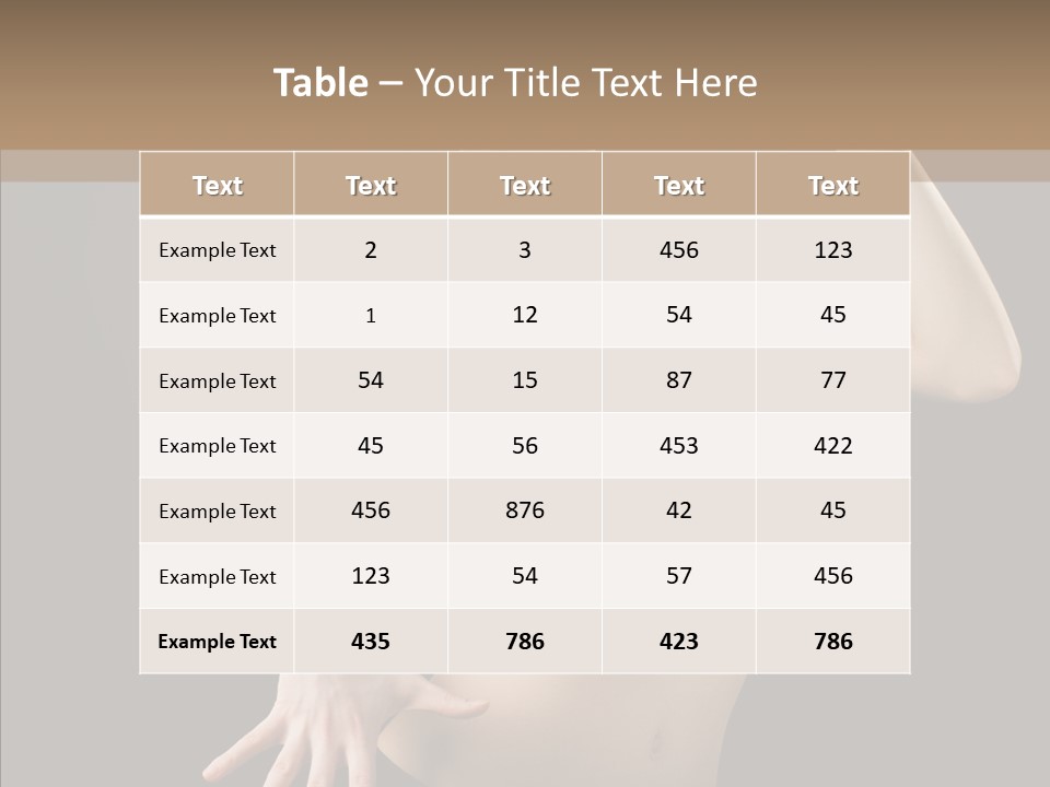 Erotic Girl Young PowerPoint Template