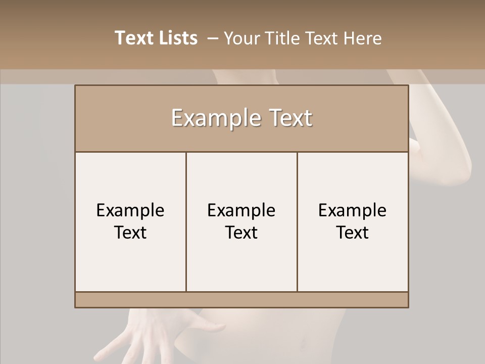 Erotic Girl Young PowerPoint Template