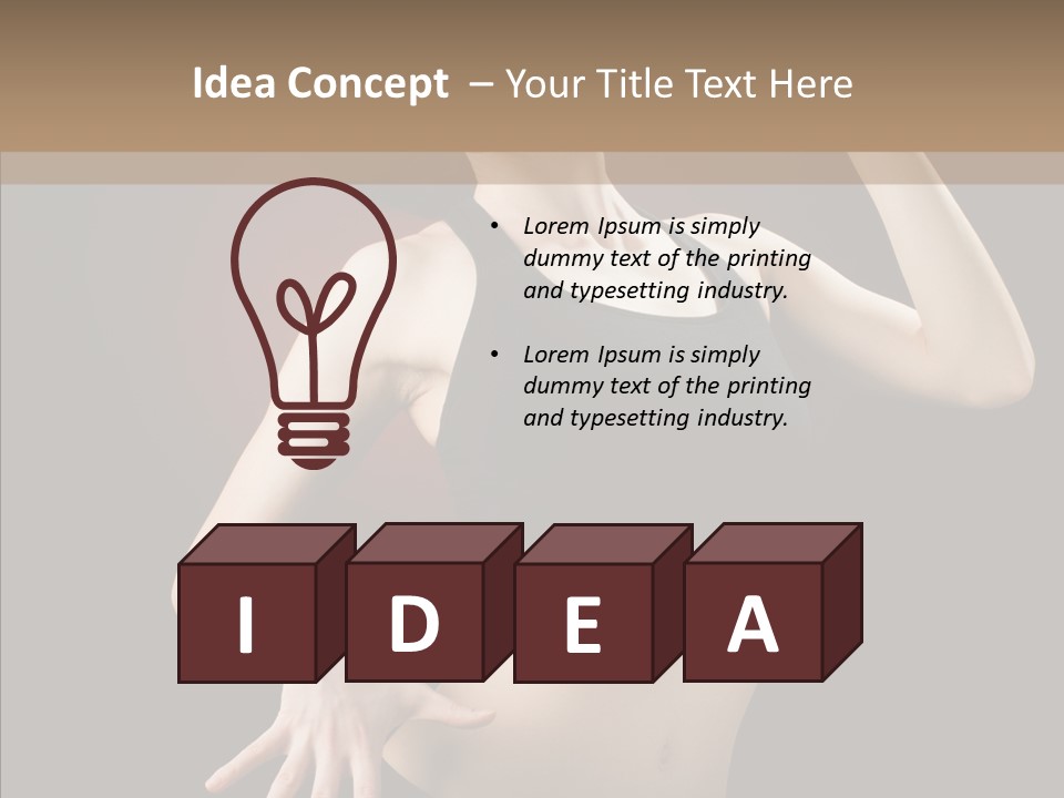 Erotic Girl Young PowerPoint Template