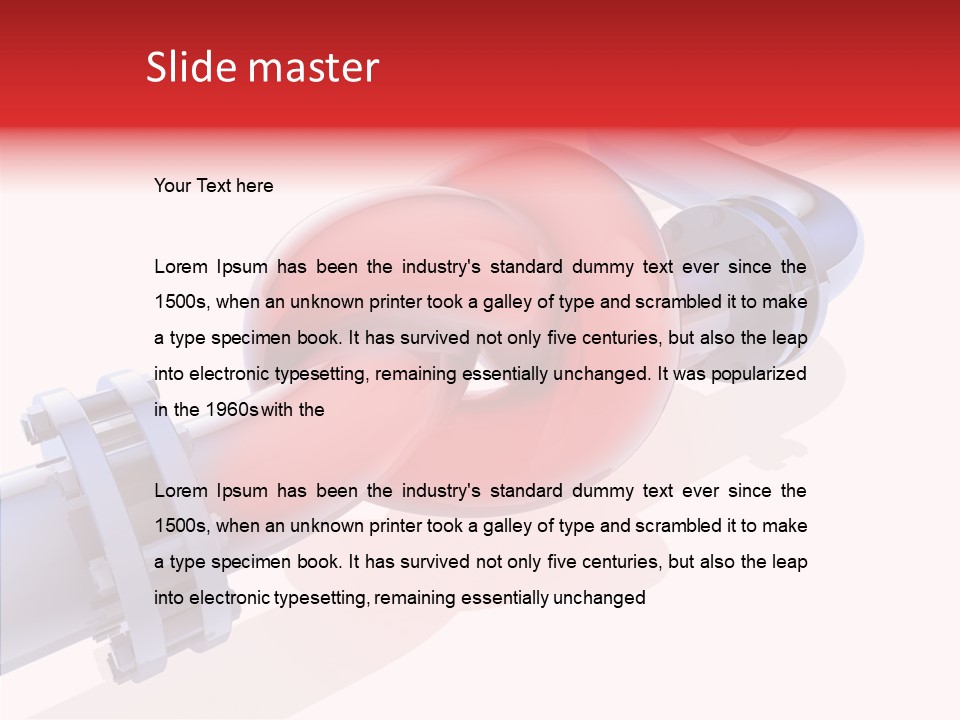 Technology Crane Pipeline PowerPoint Template