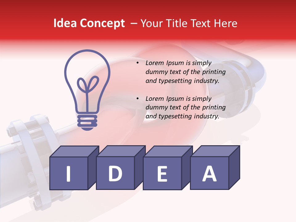 Technology Crane Pipeline PowerPoint Template