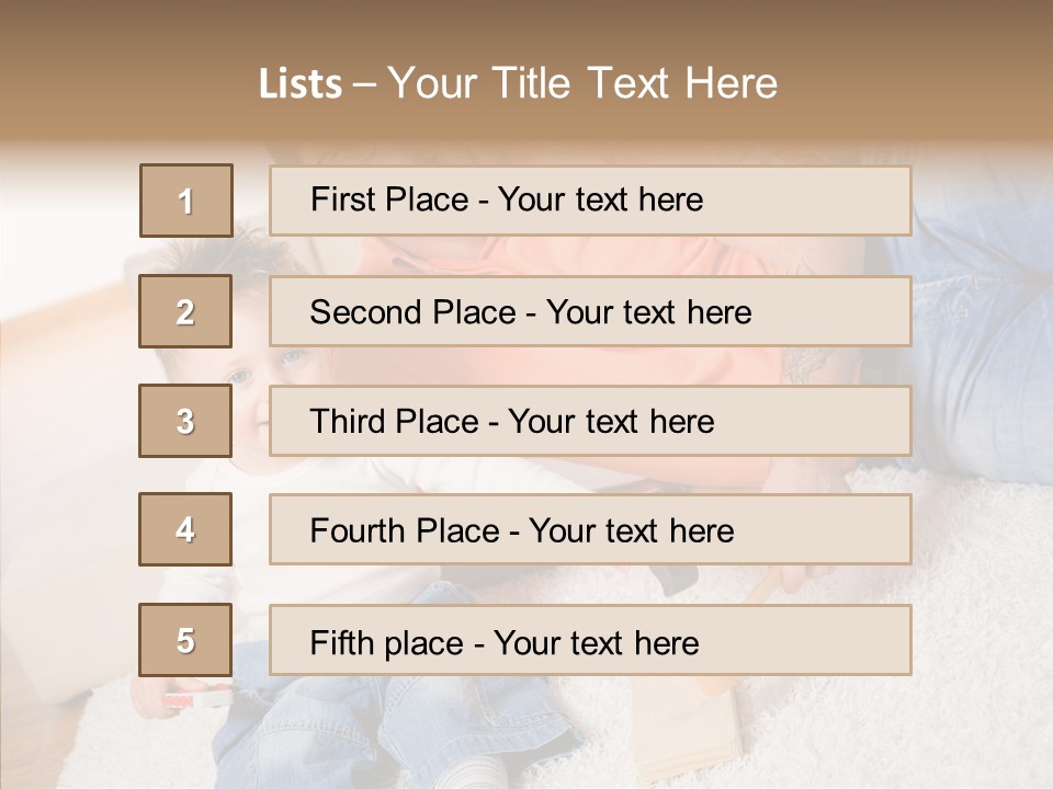 Casual Relation Man PowerPoint Template