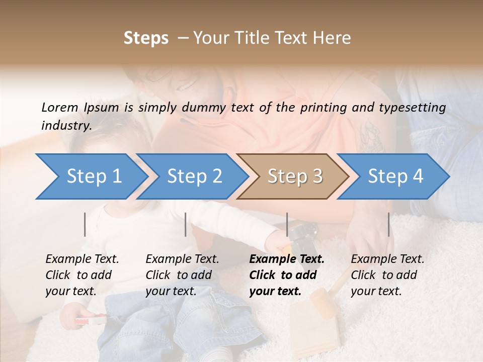 Casual Relation Man PowerPoint Template