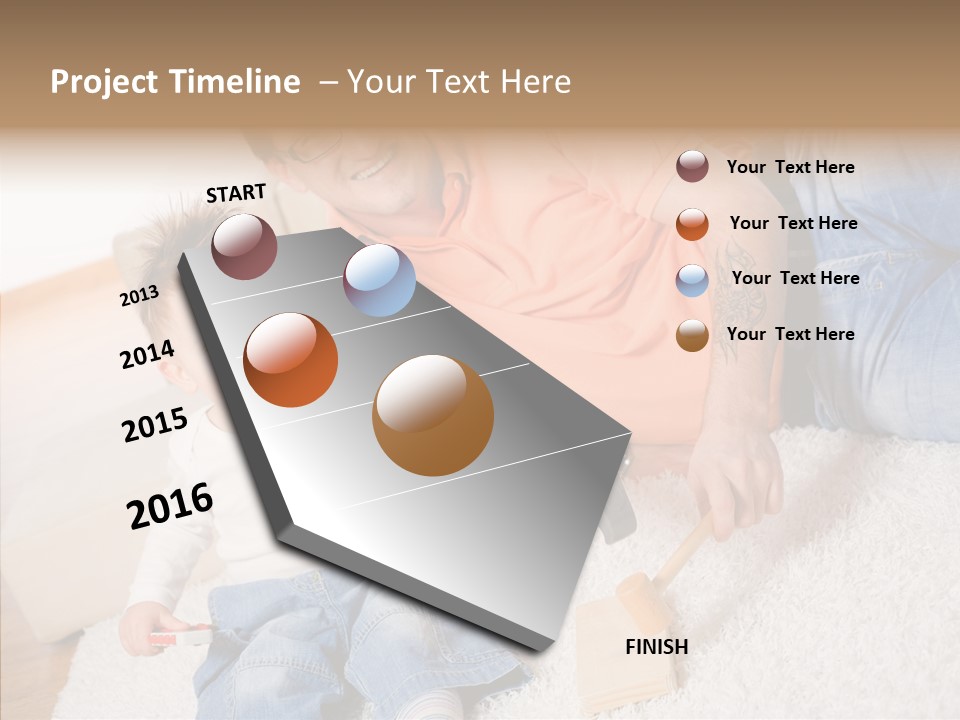 Casual Relation Man PowerPoint Template