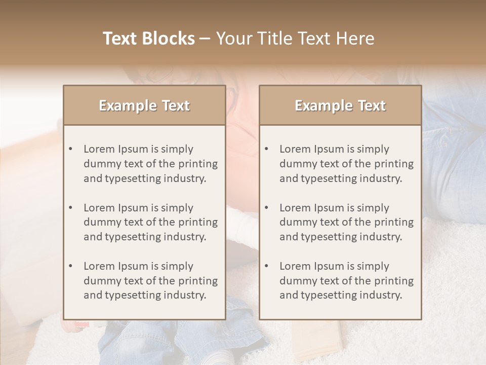 Casual Relation Man PowerPoint Template