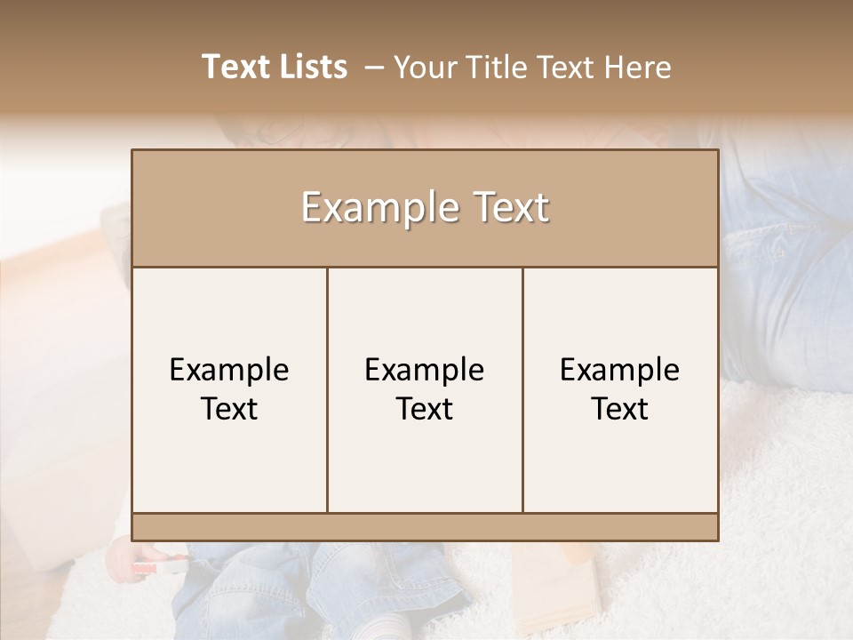 Casual Relation Man PowerPoint Template
