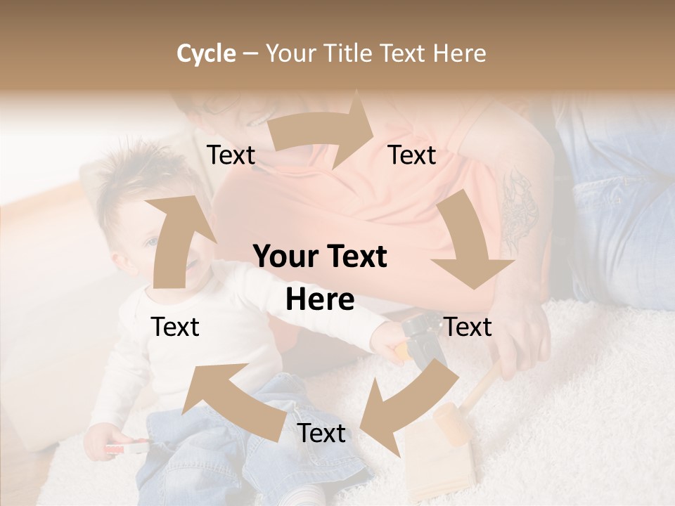 Casual Relation Man PowerPoint Template