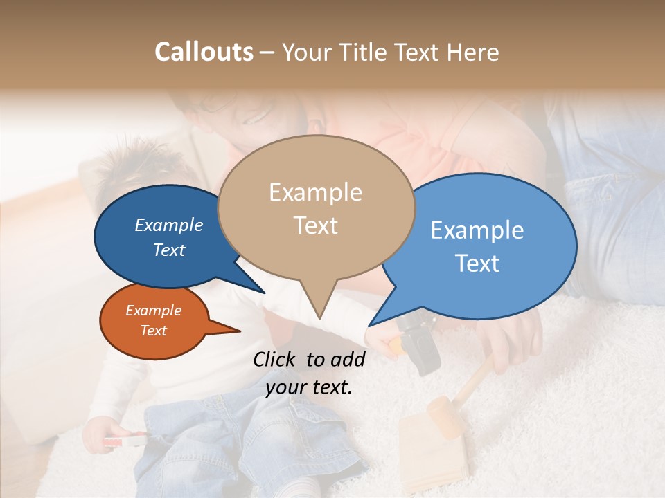 Casual Relation Man PowerPoint Template