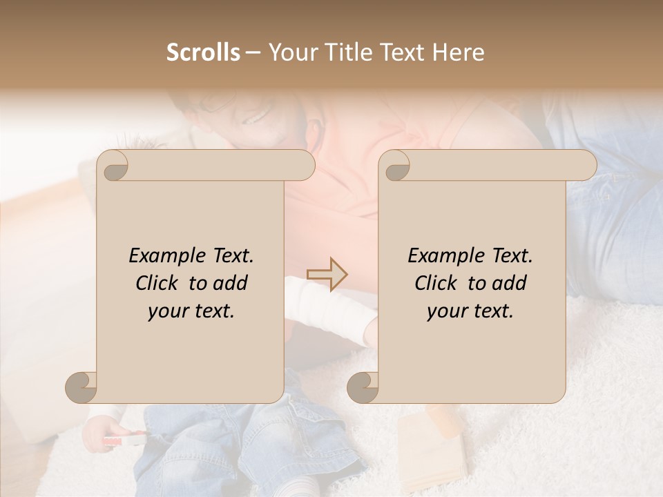 Casual Relation Man PowerPoint Template