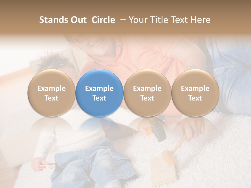 Casual Relation Man PowerPoint Template