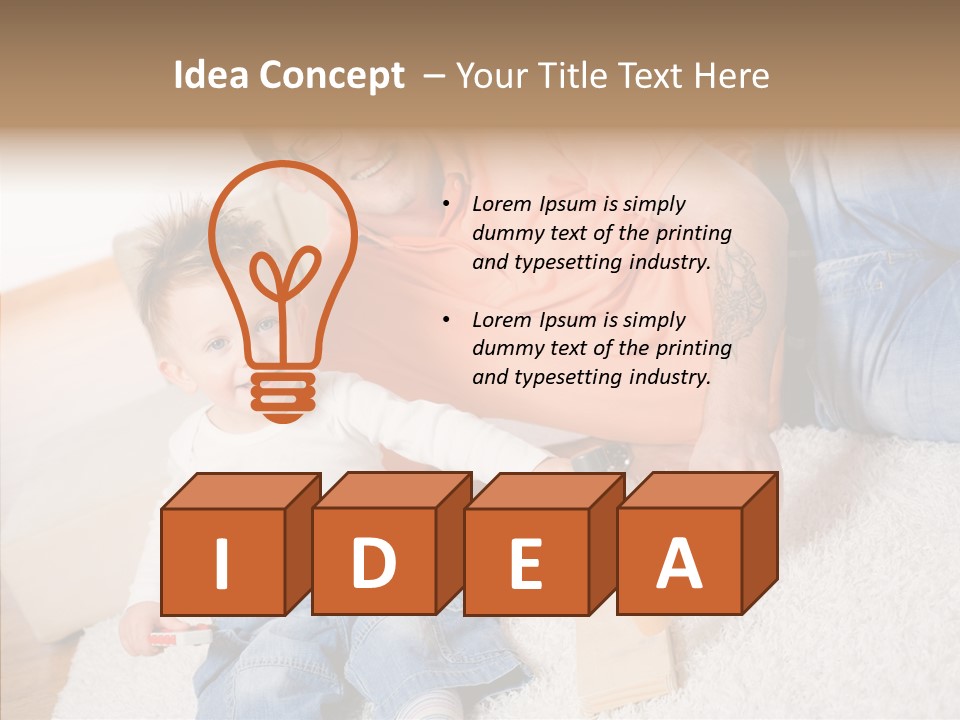 Casual Relation Man PowerPoint Template