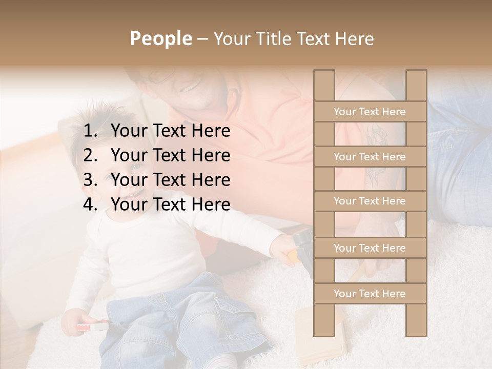 Casual Relation Man PowerPoint Template