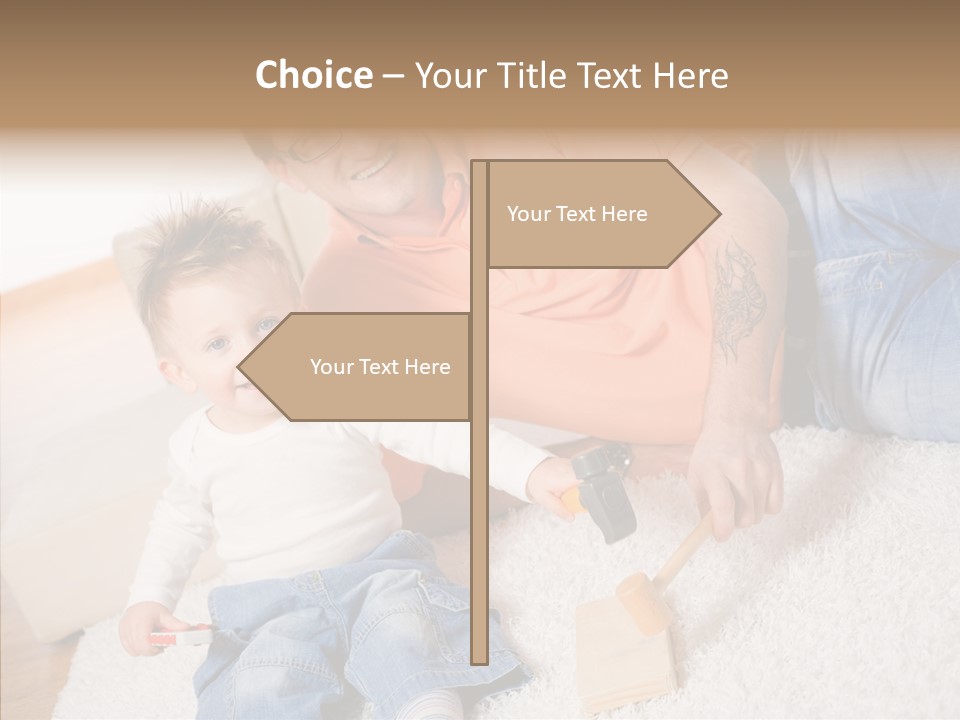 Casual Relation Man PowerPoint Template