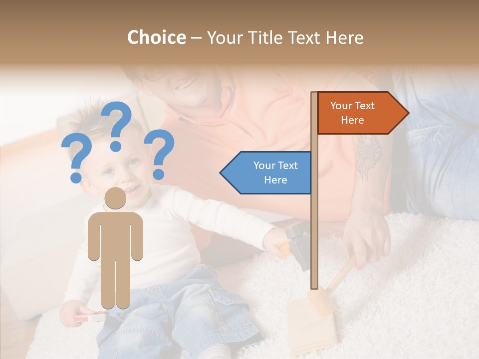 Casual Relation Man PowerPoint Template