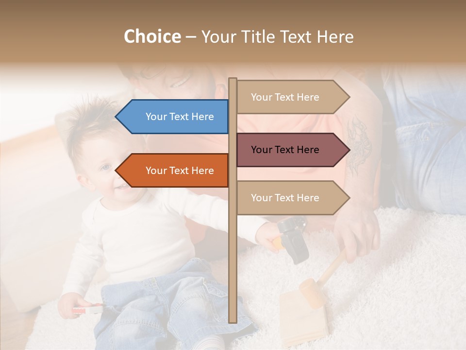 Casual Relation Man PowerPoint Template